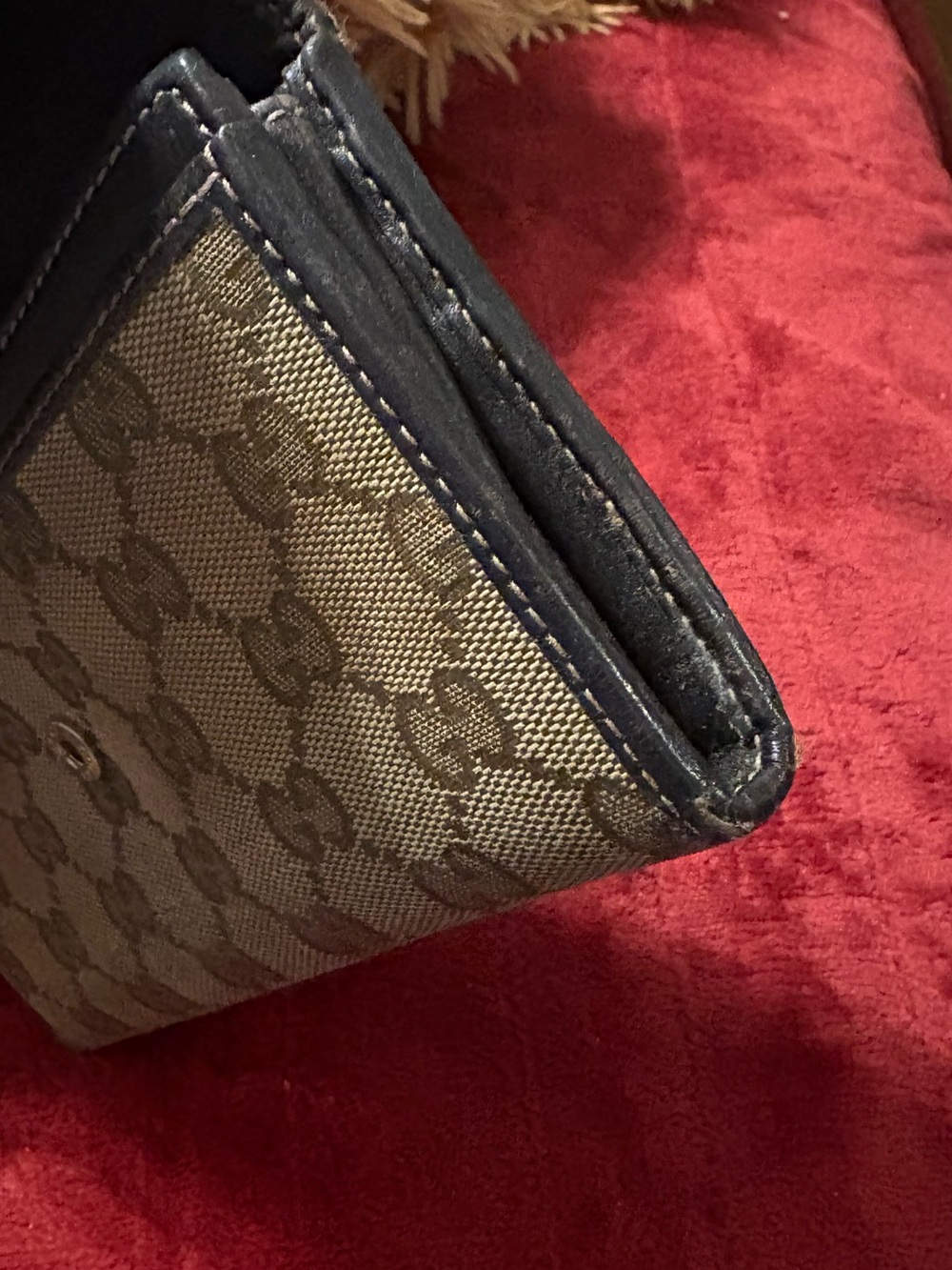 Gucci Beige Brown GG Canvas Continental Wallet with Heart Logo - Picture 4 of 10